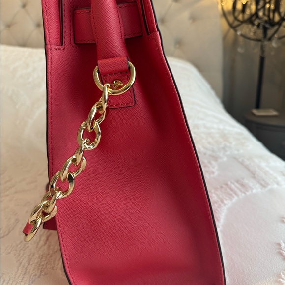 Michael Kors Large Pink leather Hamilton Tote - BRAND NEW - Picture 9 of 9
